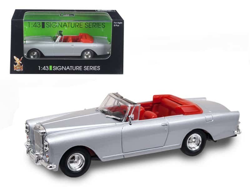 1961 bentley continental s2 park ward dhc convertible silver 1/43 diecast car model by road signature 1961 bentley continental s2 park ward dhc convertible silver 1/43 diecast car model by road signature