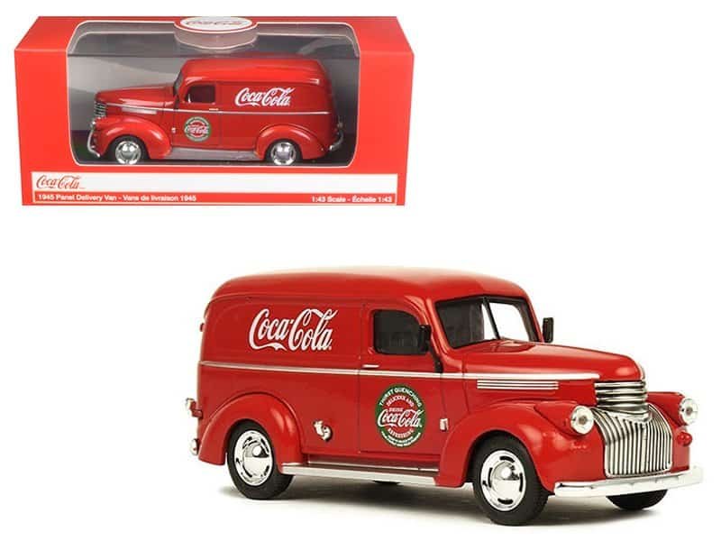 1945 panel delivery van "coca cola" red 1/43 diecast model car by motorcity classics 1945 panel delivery van "coca cola" red 1/43 diecast model car by motorcity classics