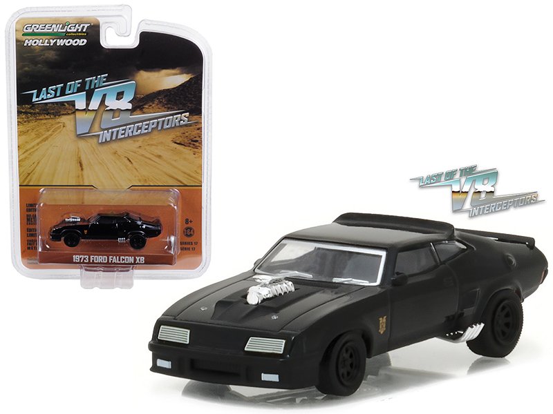 1973 ford falcon xb black "last of the v8 interceptors" (1979) movie "hollywood series" release 17 1/64 diecast model car by greenlight 1973 ford falcon xb black "last of the v8 interceptors" (1979) movie "hollywood series" release 17 1/64 diecast model car by greenlight