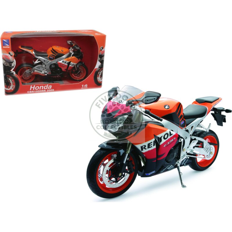 2009 honda cbr1000rr "repsol" 1/6 diecast motorcycle model by new ray