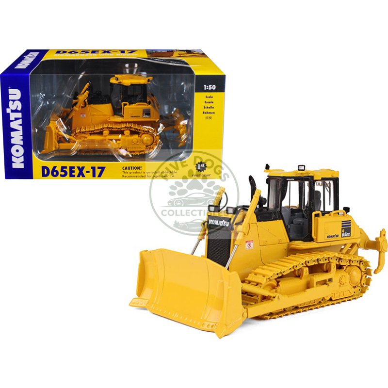 komatsu d65ex 17 sigmadozer with ripper 1/50 diecast model by first gear