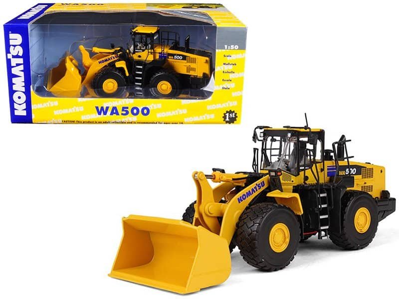 komatsu wa500 7 wheel loader 1/50 diecast model by first gear komatsu wa500 7 wheel loader 1/50 diecast model by first gear