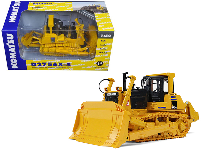 komatsu d275ax 5 sigma dozer with ripper 1/50 diecast model by first gear komatsu d275ax 5 sigma dozer with ripper 1/50 diecast model by first gear
