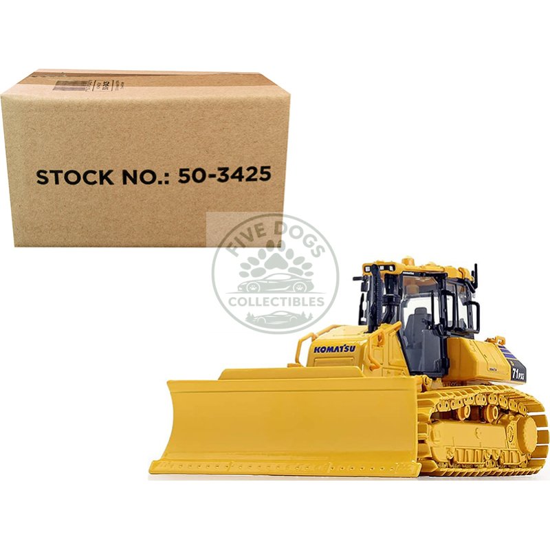 komatsu d71pxi 24 dozer with drawbar 1/50 diecast model by first gear