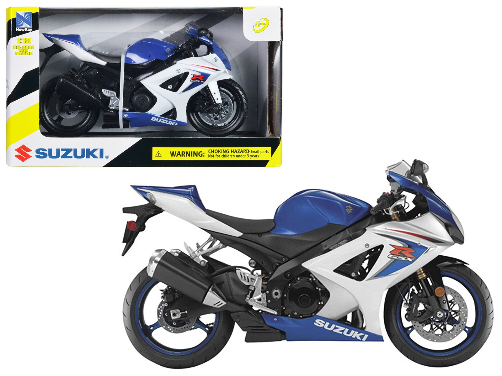 2008 suzuki gsx r1000 blue bike motorcycle 1/12 by new ray 2008 suzuki gsx r1000 blue bike motorcycle 1/12 by new ray