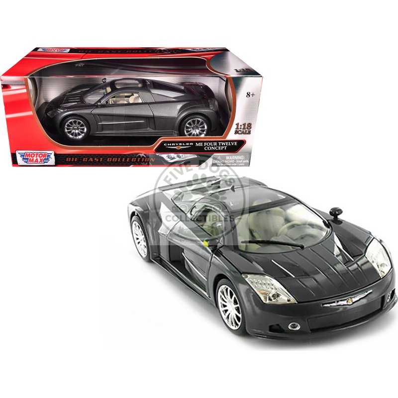 chrysler me four twelve concept car grey 1/18 diecast model car by motormax