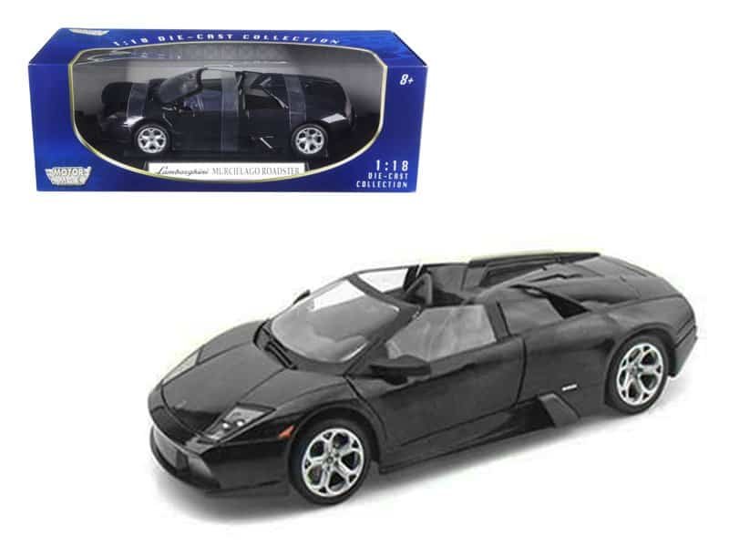 lamborghini murcielago roadster black 1/18 diecast model car by motormax lamborghini murcielago roadster black 1/18 diecast model car by motormax