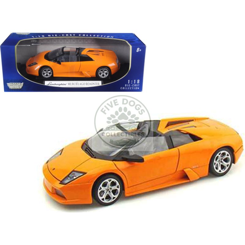 lamborghini murcielago roadster orange 1/18 diecast model car by motormax