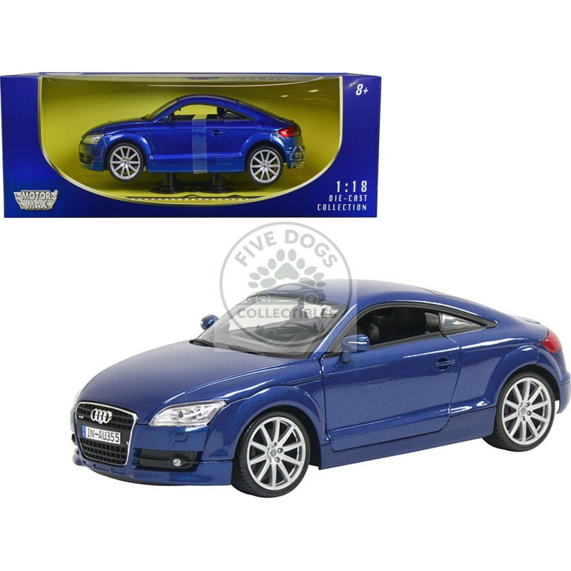2007 audi tt blue 1/18 diecast car model by motormax