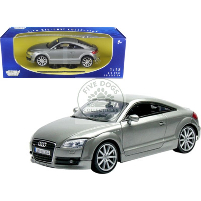 2007 audi tt coupe grey 1/18 diecast car model by motormax