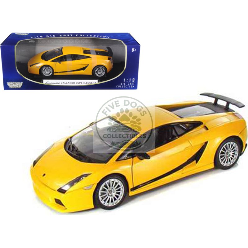 lamborghini gallardo superleggera orange 1/18 diecast model car by motormax