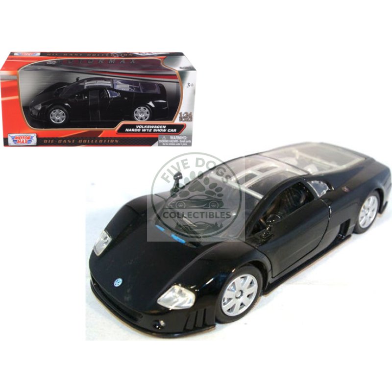 volkswagen nardo w12 show car black 1/24 diecast model car by motormax