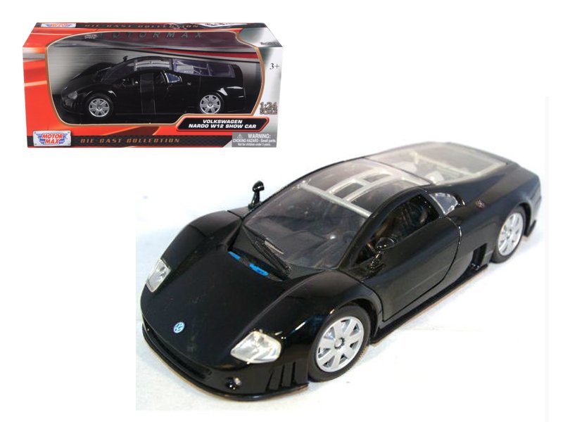volkswagen nardo w12 show car black 1/24 diecast model car by motormax volkswagen nardo w12 show car black 1/24 diecast model car by motormax