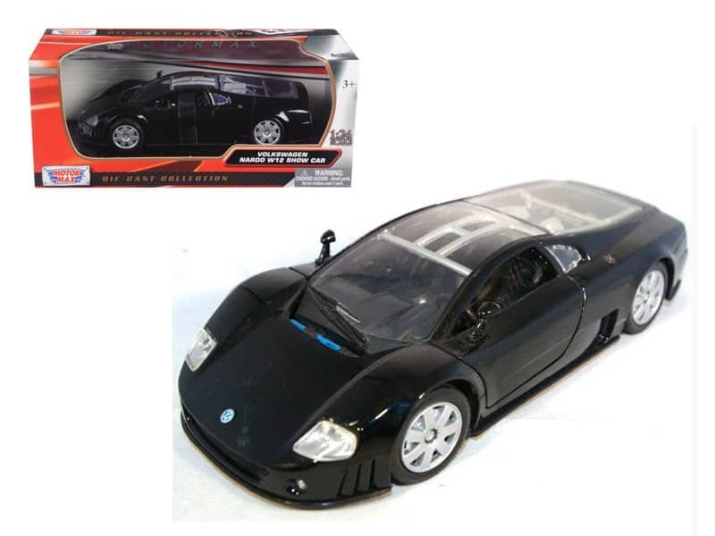 volkswagen nardo w12 show car black 1/24 diecast model car by motormax volkswagen nardo w12 show car black 1/24 diecast model car by motormax