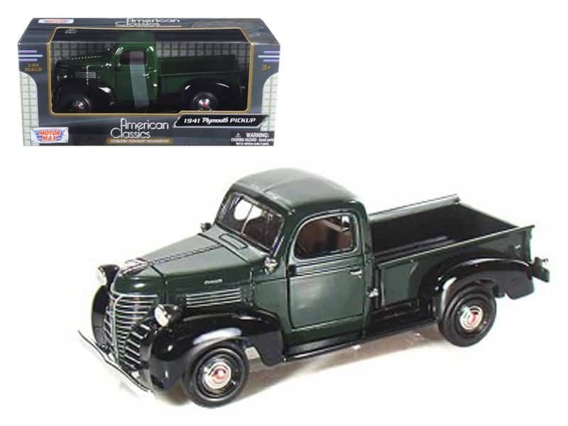 1941 plymouth pickup green 1/24 diecast model car by motormax 1941 plymouth pickup green 1/24 diecast model car by motormax