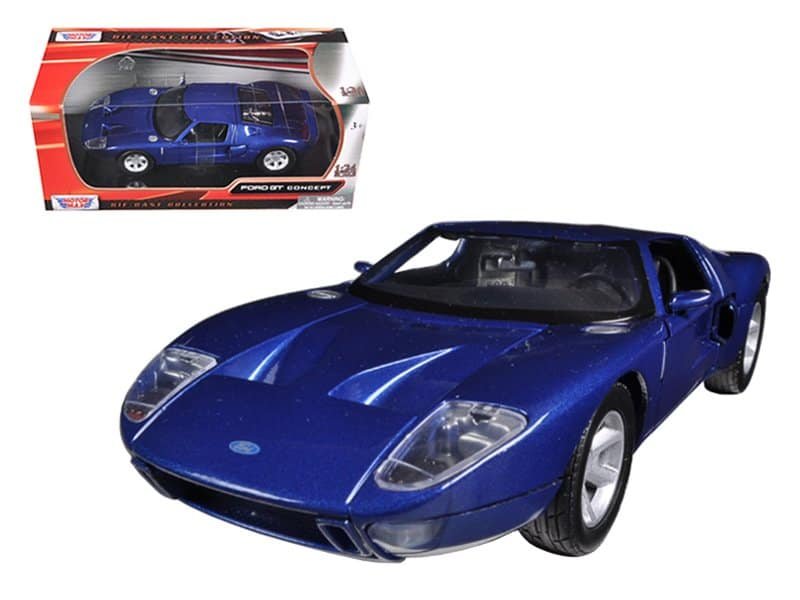 ford gt blue 1/24 diecast car model by motormax ford gt blue 1/24 diecast car model by motormax