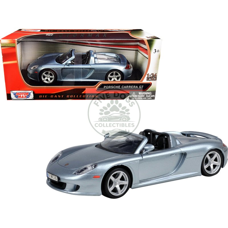 porsche carrera gt gray 1/24 diecast model car by motormax