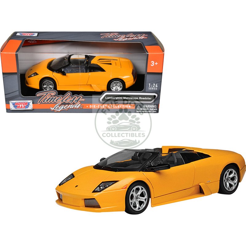 lamborghini murcielago roadster orange 1/24 diecast model car by motormax