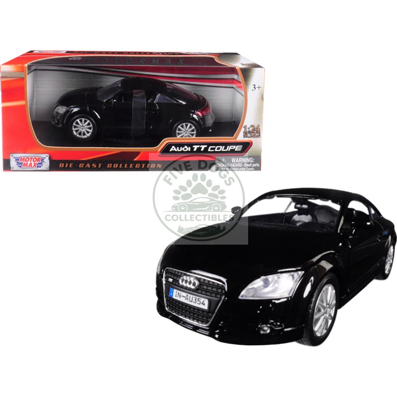 audi tt coupe black 1/24 diecast model car by motormax