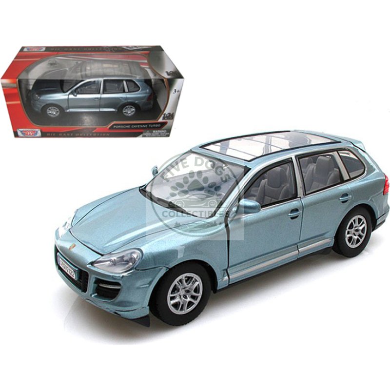 porsche cayenne turbo grey 1/24 diecast car model by motormax