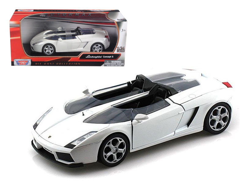 lamborghini concept s white 1/24 diecast car model by motormax lamborghini concept s white 1/24 diecast car model by motormax