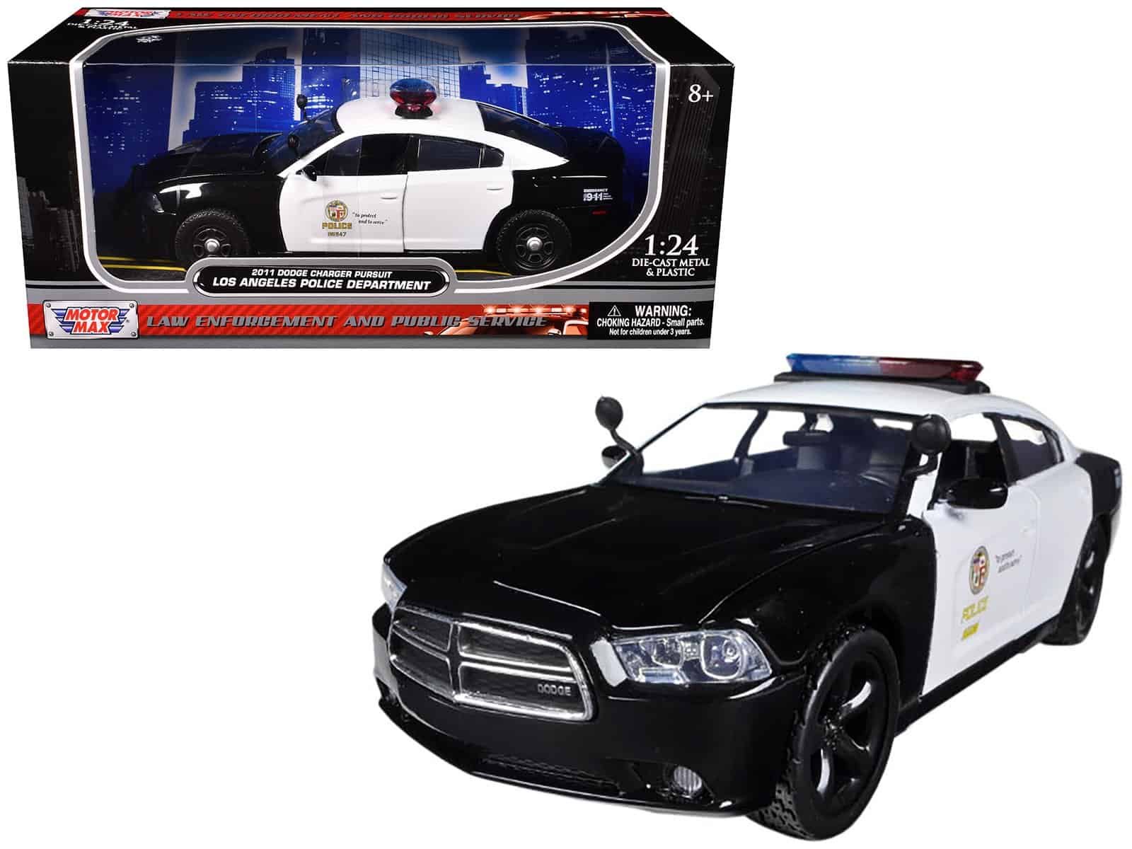 2011 dodge charger pursuit lapd los angeles police department car 1/24 diecast car model by motormax 2011 dodge charger pursuit lapd los angeles police department car 1/24 diecast car model by motormax