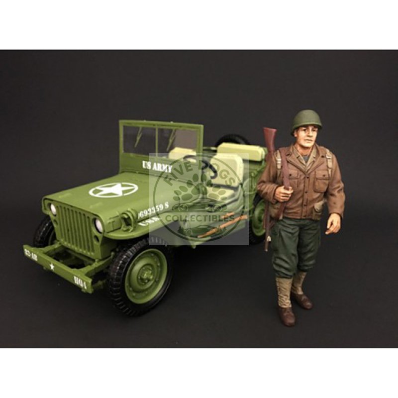 us army wwii figure i for 1:18 scale models by american diorama
