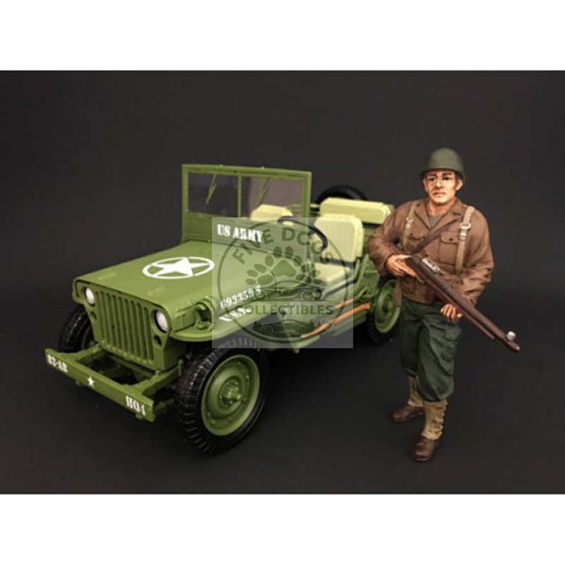 us army wwii figure ii for 1:18 scale models by american diorama