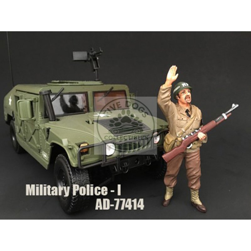 wwii military police figure i for 1:18 scale models by american diorama