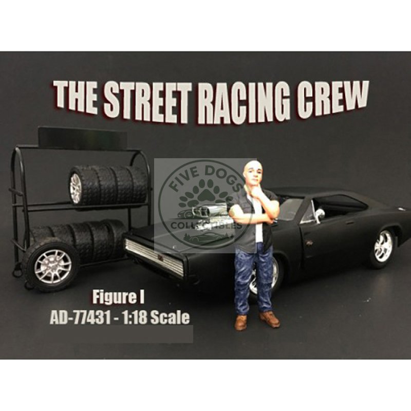 the street racing crew figure i for 1:18 scale models by american diorama