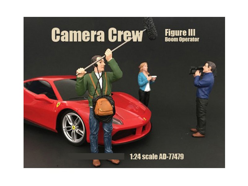 camera crew figure iii "boom operator" for 1:24 scale models by american diorama camera crew figure iii "boom operator" for 1:24 scale models by american diorama