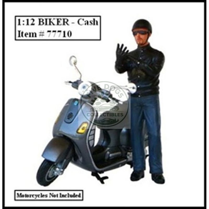 biker cash figure for 1:12 models by american diorama