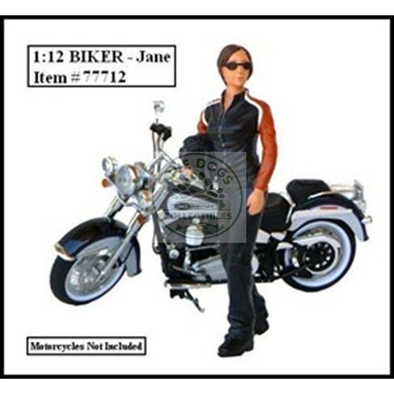 biker jane figure for 1:12 models by american diorama