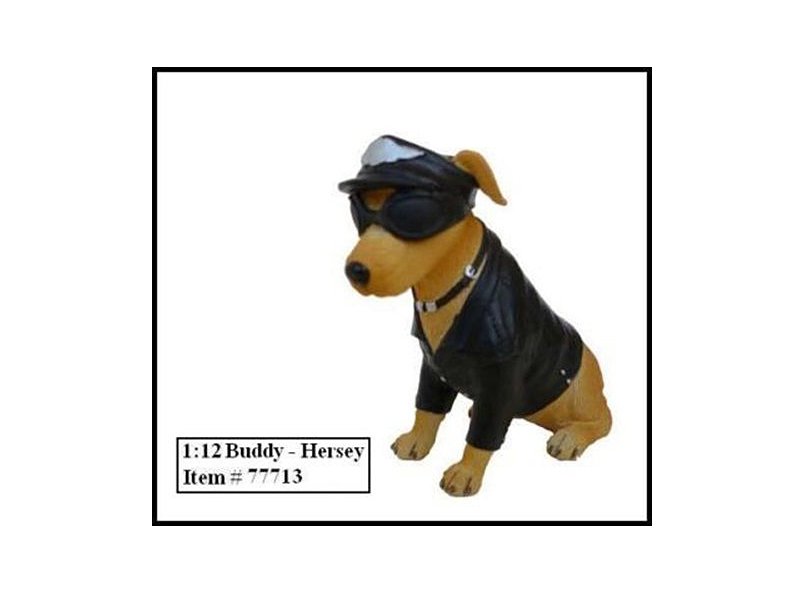 biker's dog "buddy hersey" figure for 1:12 models by american diorama biker's dog "buddy hersey" figure for 1:12 models by american diorama