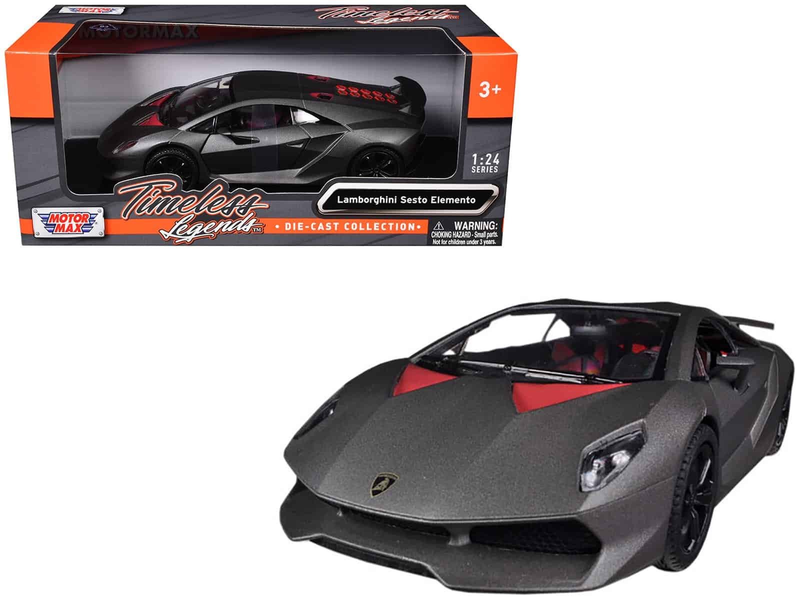 lamborghini sesto elemento carbon 1/24 diecast car model by motormax lamborghini sesto elemento carbon 1/24 diecast car model by motormax