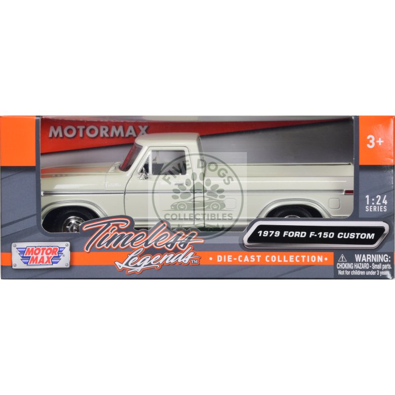 1979 ford f 150 pickup truck white 1/24 diecast model car by motormax