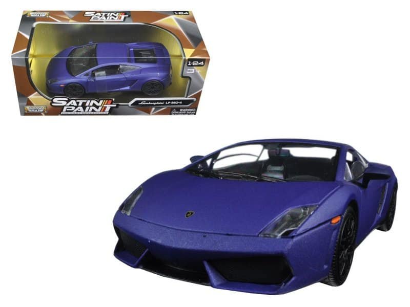 lamborghini gallardo lp 560 4 matt purple 1/24 diecast model car by motormax lamborghini gallardo lp 560 4 matt purple 1/24 diecast model car by motormax
