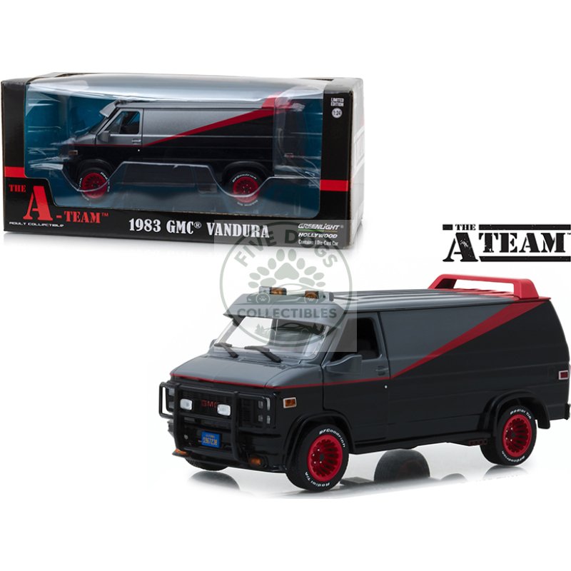 1983 gmc vandura van "the a team" (1983 1987) tv series 1/24 diecast model car by greenlight