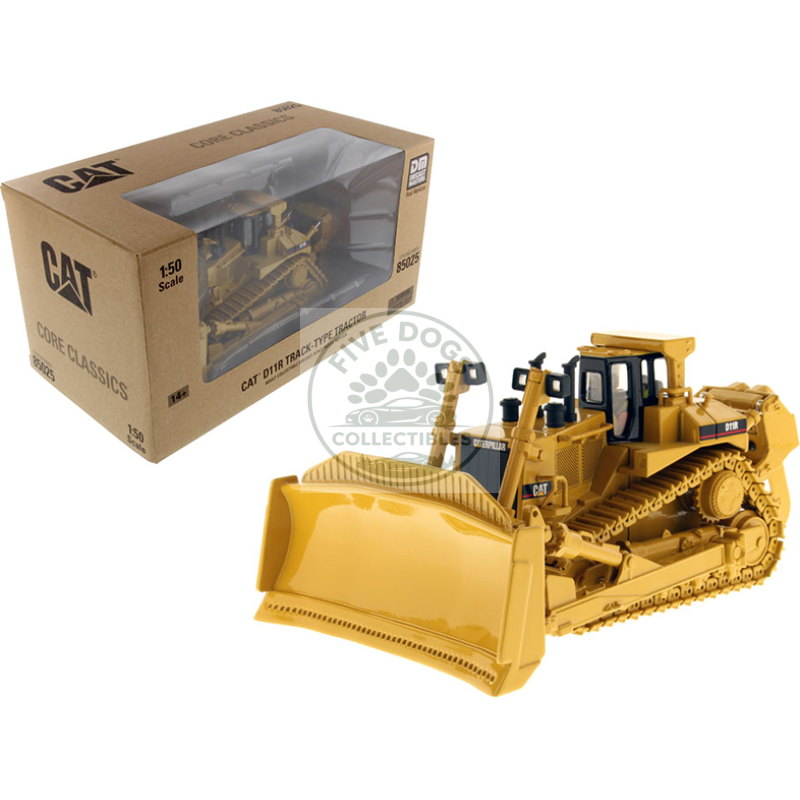 cat caterpillar d11r track type tractor with operator "core classics series" 1/50 diecast model by diecast masters