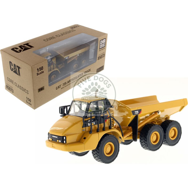 cat caterpillar 725 articulated truck with operator "core classics series" 1/50 diecast model by diecast masters