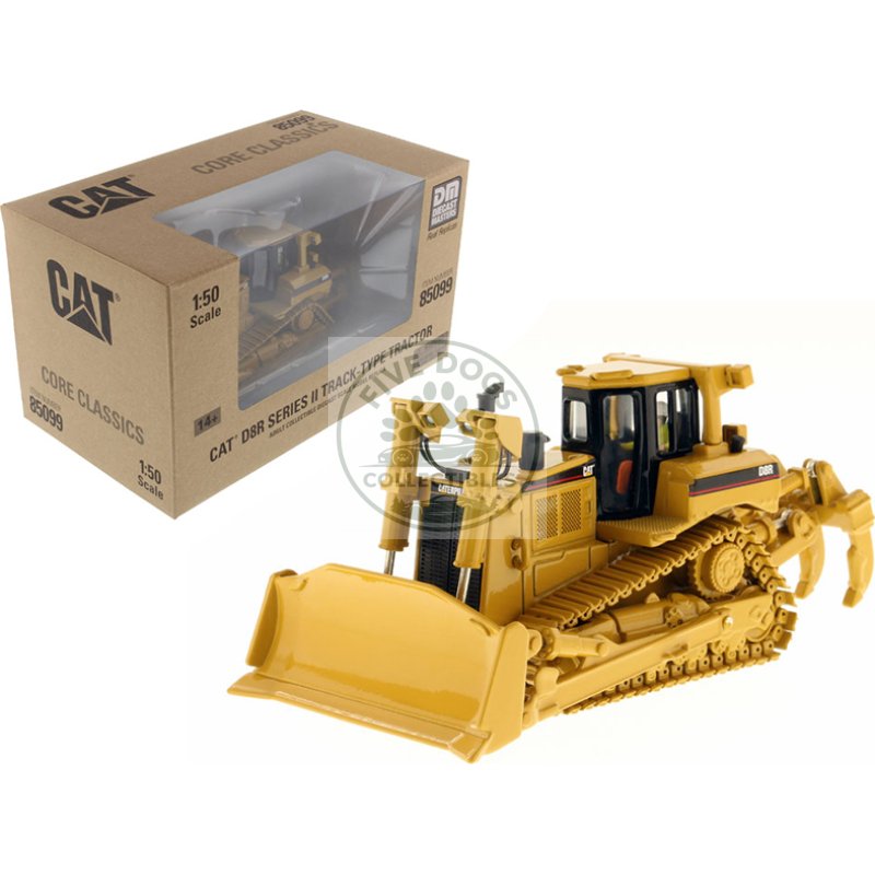 cat caterpillar d8r series ii track type with operator "core classics series" 1/50 diecast model by diecast masters