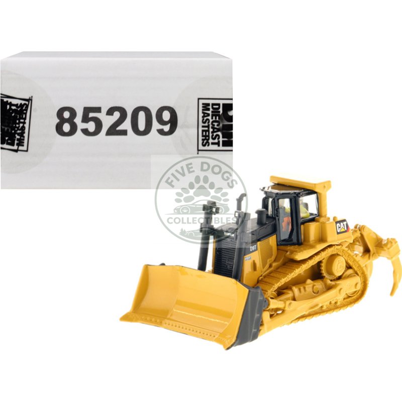 cat caterpillar d9t track type tractor with operator "high line" series 1/87 (ho) scale diecast model by diecast masters