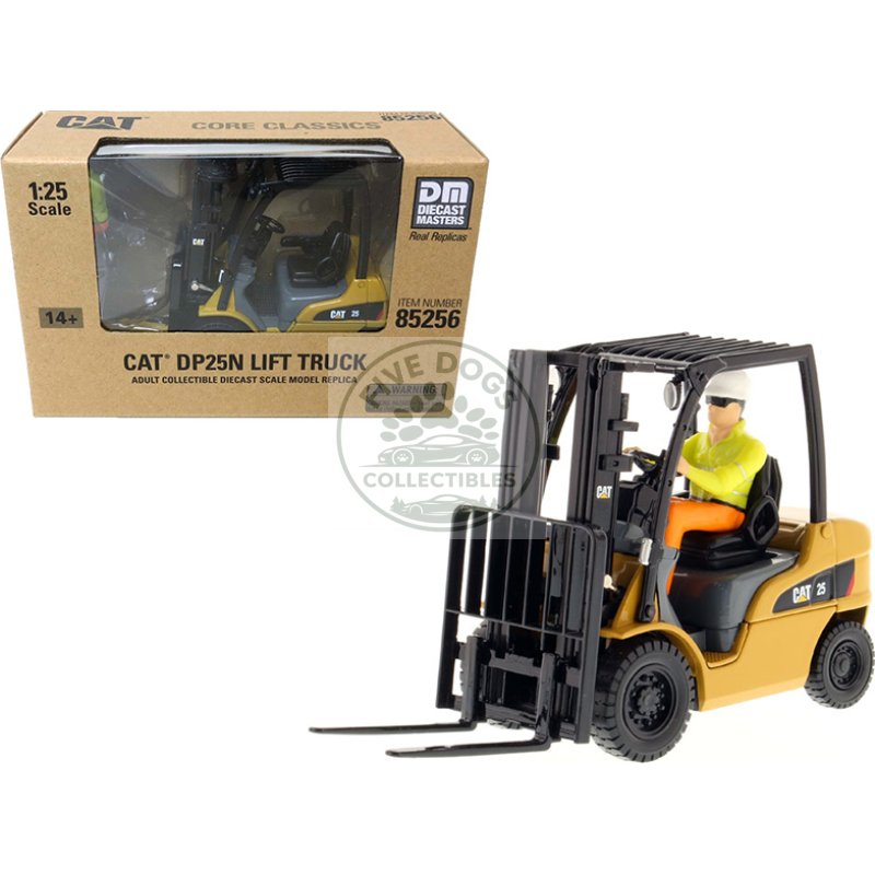 cat caterpillar dp25n dp/gp15 35n range lift truck with operator "core classics series" 1/25 diecast model by diecast masters