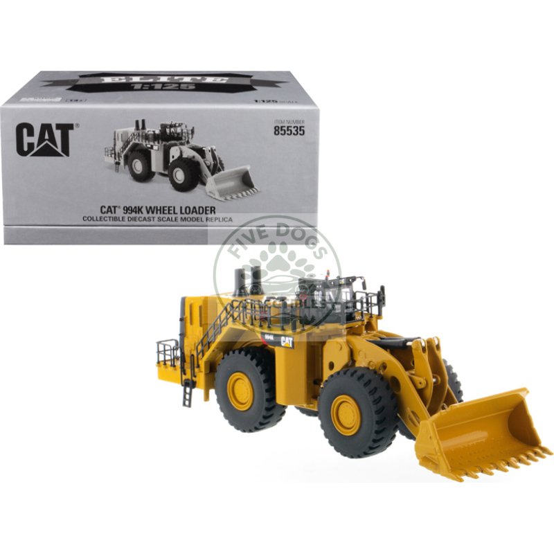 cat caterpillar 994k wheel loader "elite series" 1/125 diecast model by diecast masters
