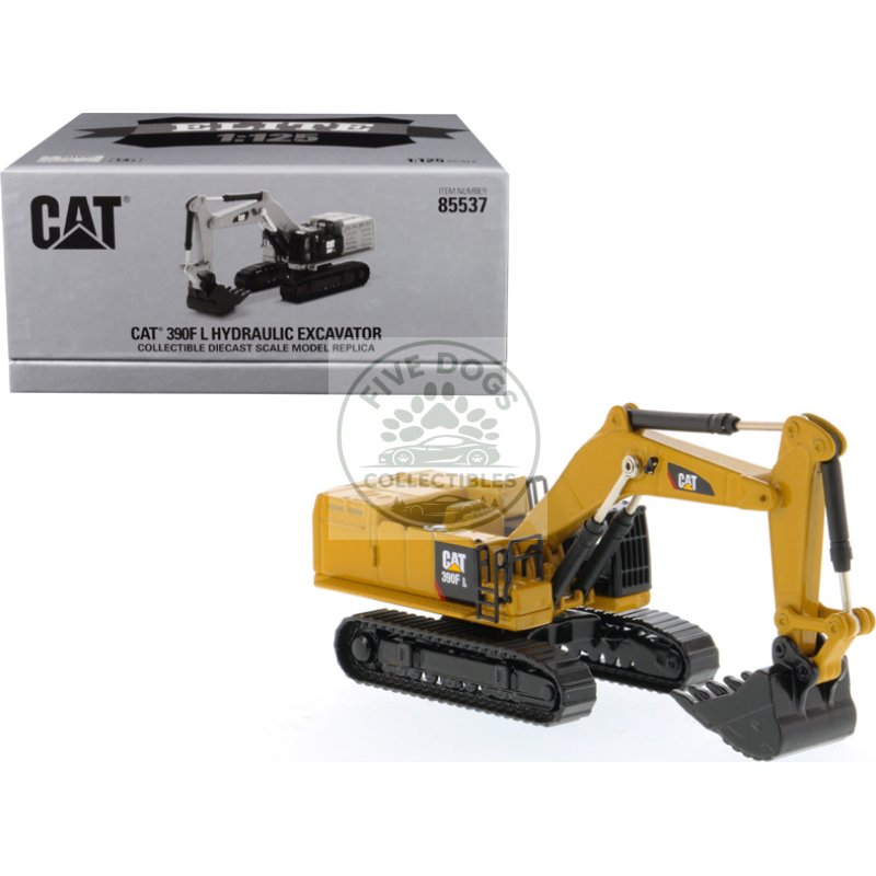 cat caterpillar 390f l hydraulic excavator "elite series" 1/125 diecast model by diecast masters