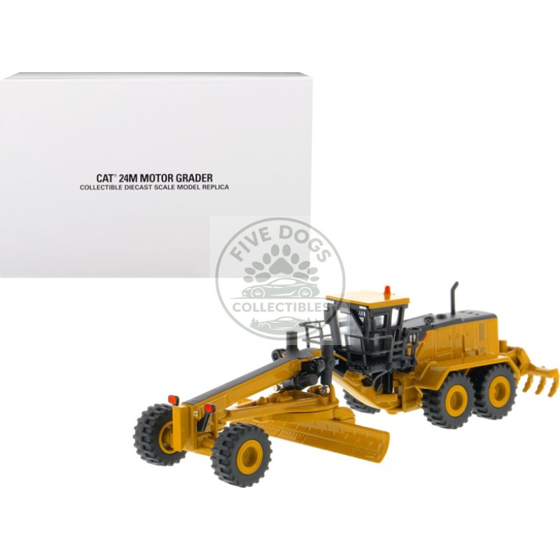 cat caterpillar 24m motor grader "elite series" 1/125 diecast model by diecast masters