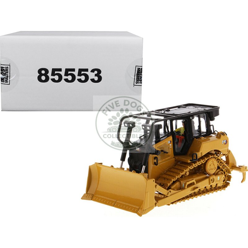 cat caterpillar d6 track type tractor dozer with su blade and operator "high line" series 1/50 diecast model by diecast masters