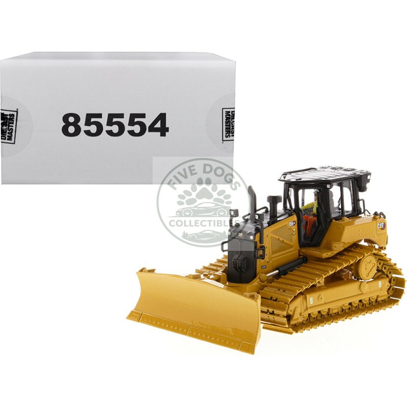 cat caterpillar d6 xe lgp track type tractor dozer with vpat blade and operator "high line" series 1/50 diecast model by diecast masters