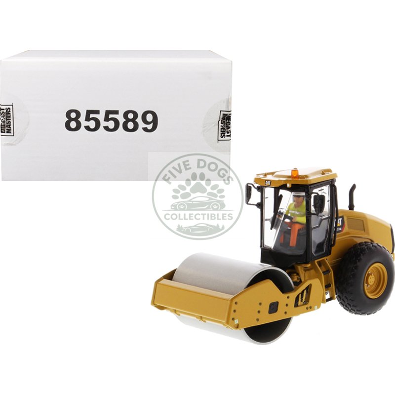 cat caterpillar cs11 gc vibratory soil compactor with operator "high line series" 1/50 diecast model by diecast masters
