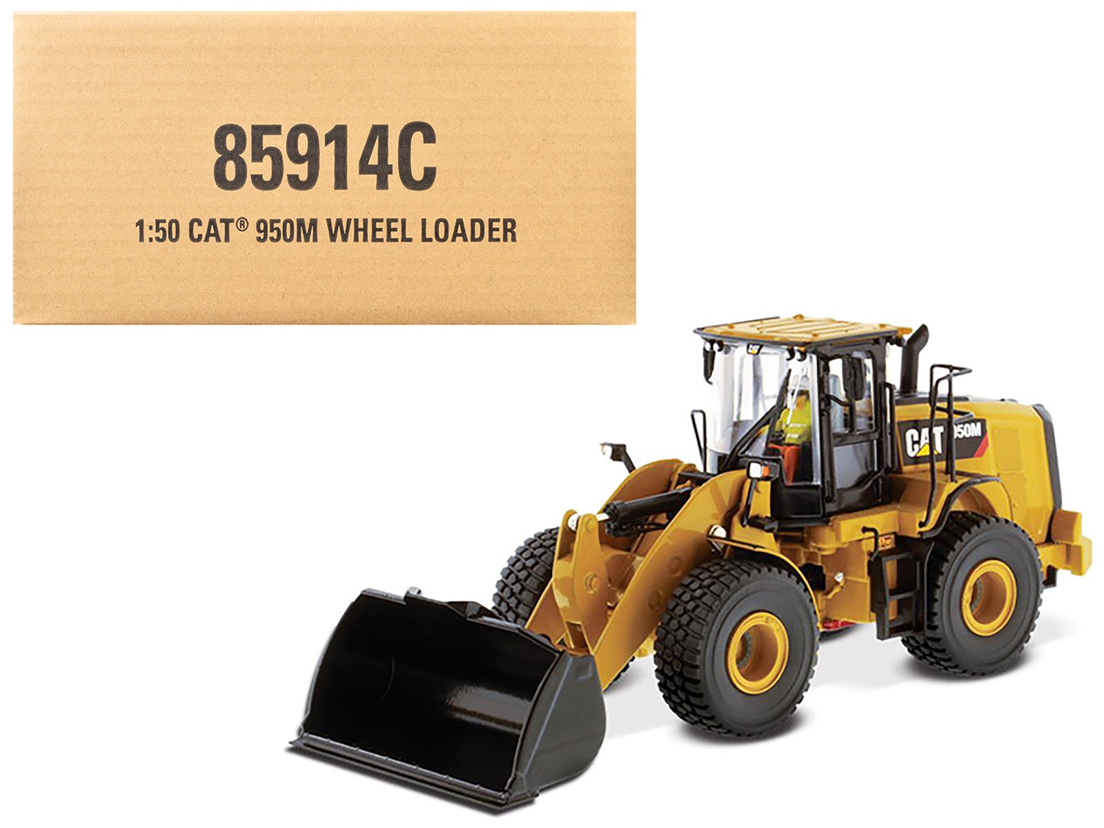 cat caterpillar 950m wheel loader with operator "core classics" series 1/50 diecast model by diecast masters cat caterpillar 950m wheel loader with operator "core classics" series 1/50 diecast model by diecast masters